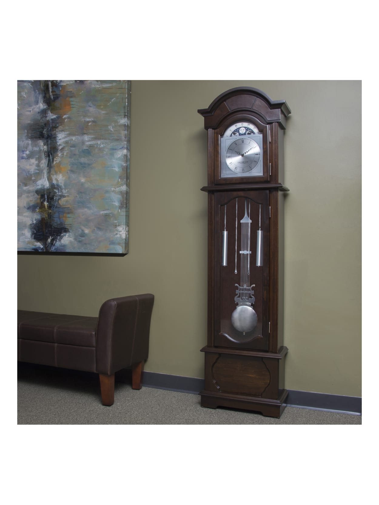Firstime And Co Grandfather Clock Espresso Office Depot