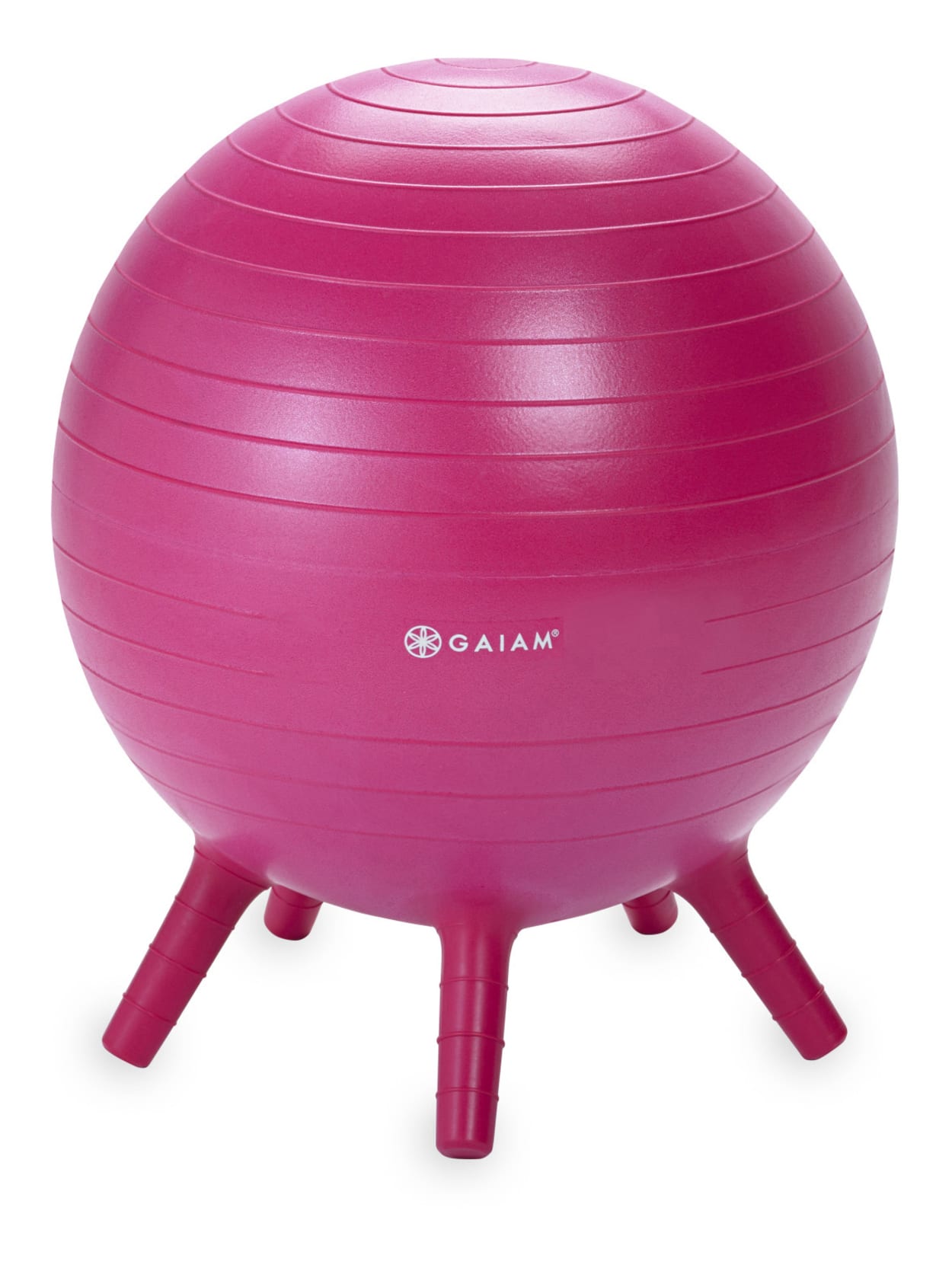 pink ball chair