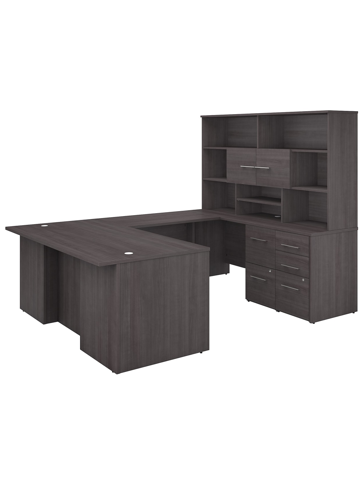 Bush Office 500 U Deskhutch Gray Standard Office Depot