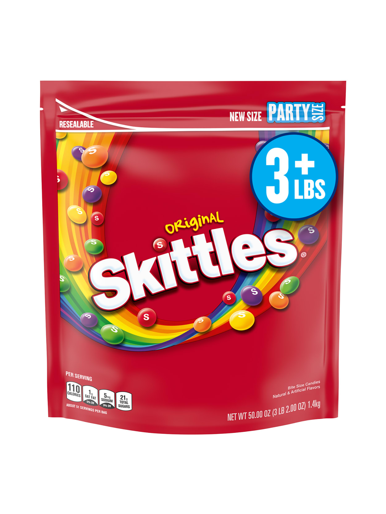 Skittles Original Candy Party Size Bag 50 Oz Office Depot