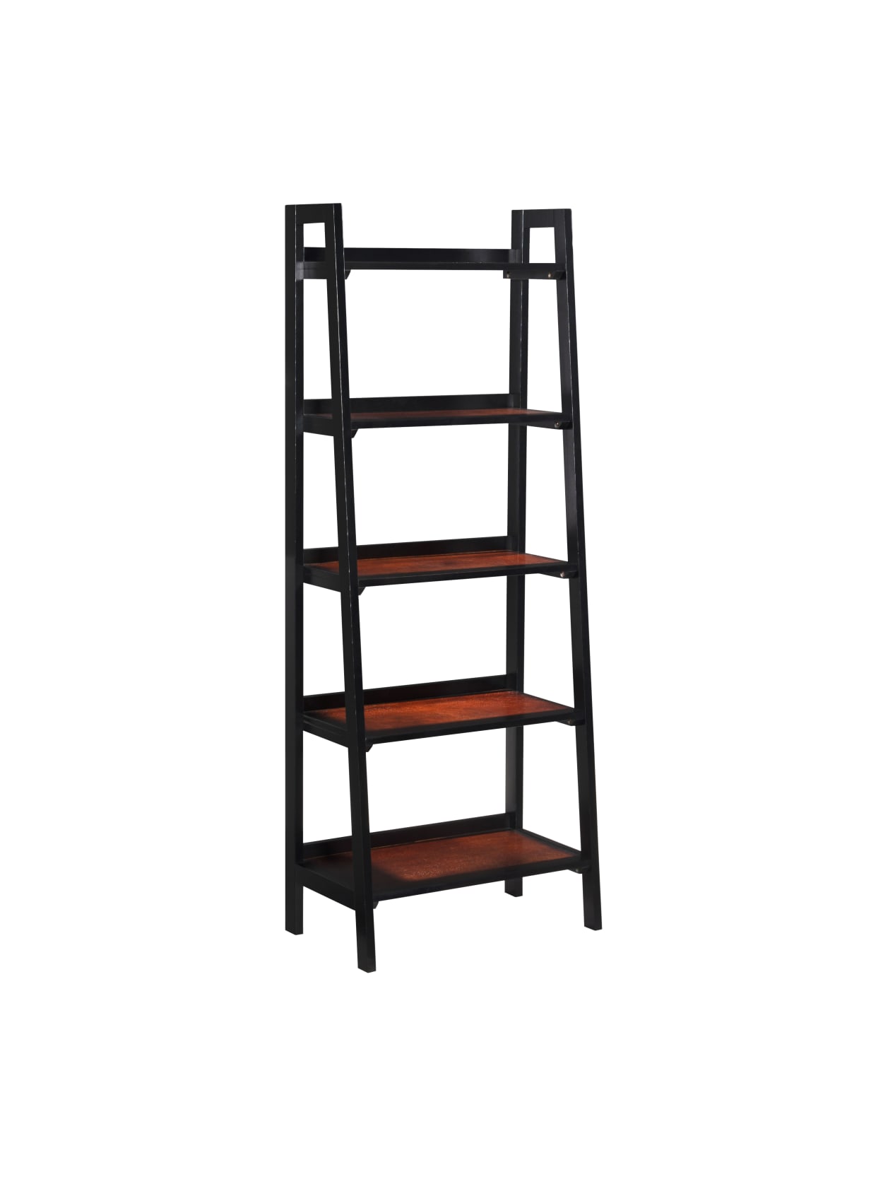 Linon Monroe 5 Shelf Bookcase Black Cherry Office Depot