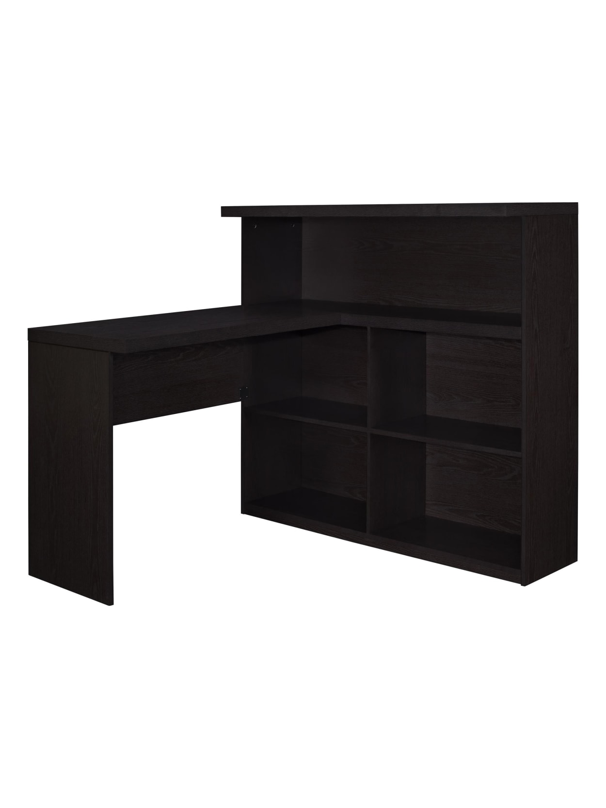 Ameriwood Home Trilium Way Sitstand L Shaped Desk With Cubbies Espresso Office Depot