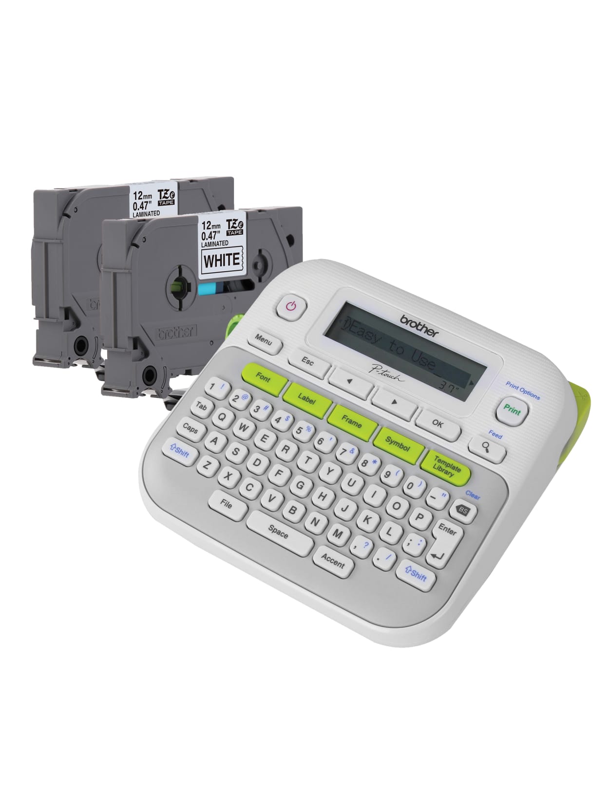Brother P Touch D210 Label Maker With Tape Item 9251516
