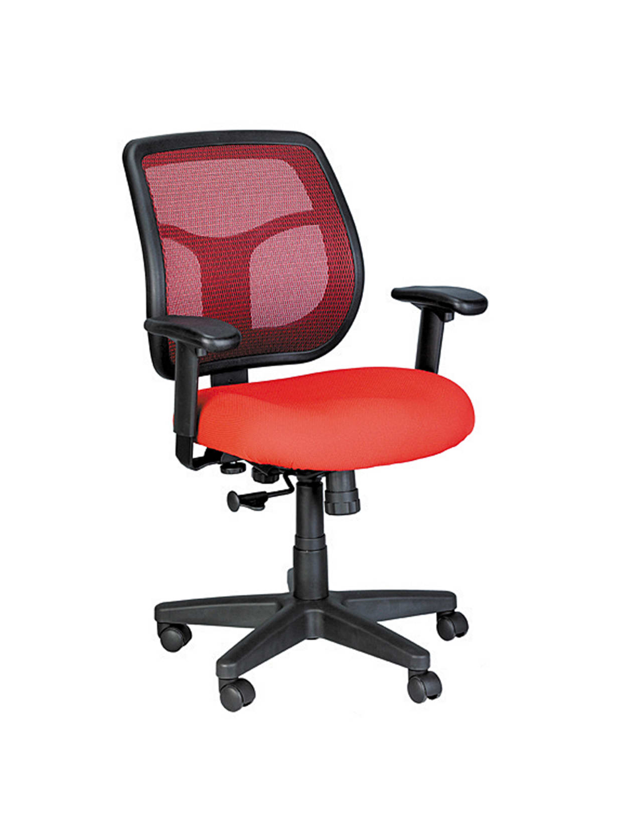Raynor Eurotech Apollo Meshfabric Synchro Tilt Task Chair Redblack Office Depot