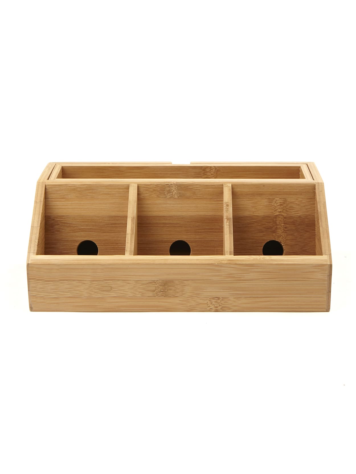 Mind Reader 3 Component Bamboo Charging Station And Desk Organizer 6 34 H X 11 1116 W X 4 116 D Brown Office Depot