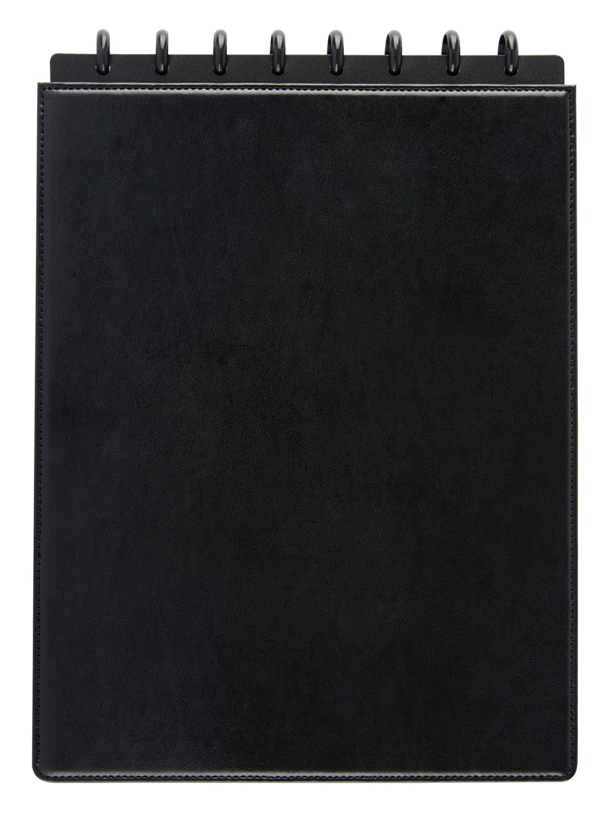 Tul Top Bound Discbound Notebook Letter Size Leather Cover Black Office Depot
