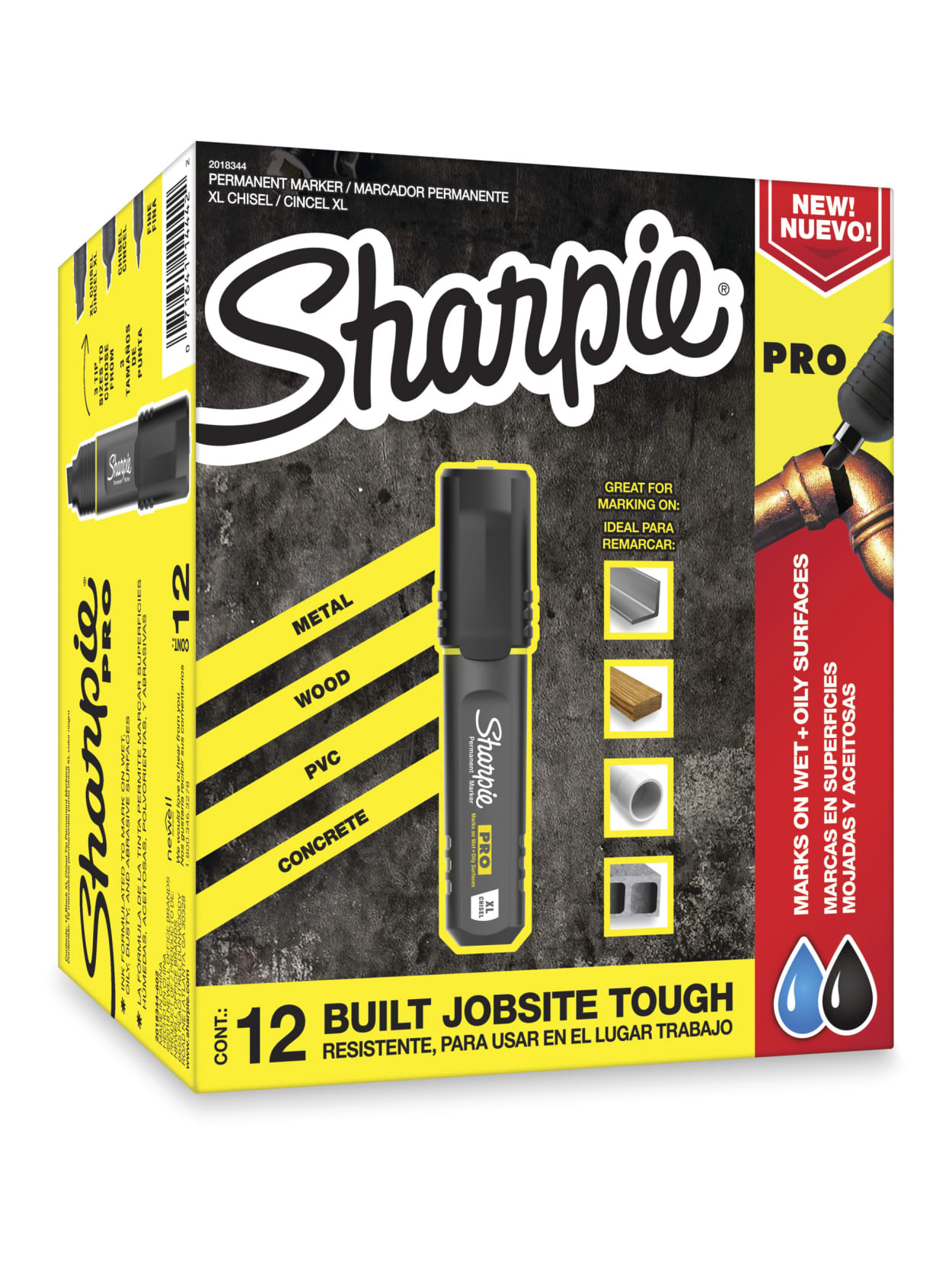 Sharpie Pro Permanent Markers Chisel Tip Extra Large Point