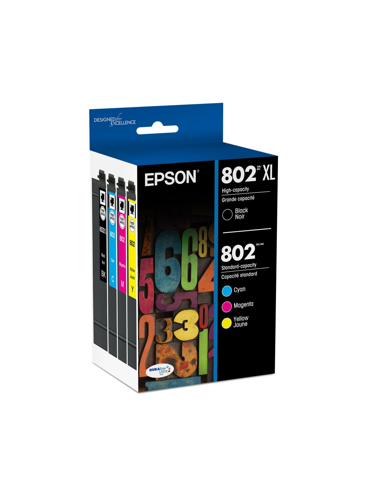 T802 Xl Black And Color Ink Cartridge Office Depot