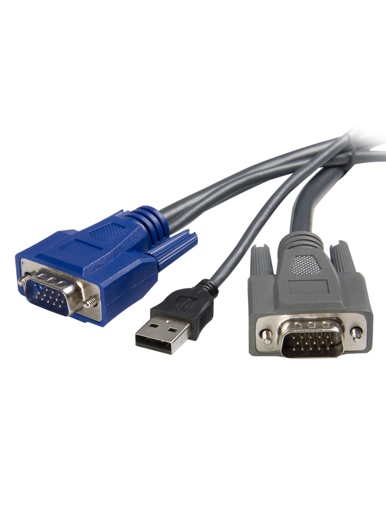 1 8 M Ultra Thin Usb Vga 2 In 1 Kvm Cable Office Depot
