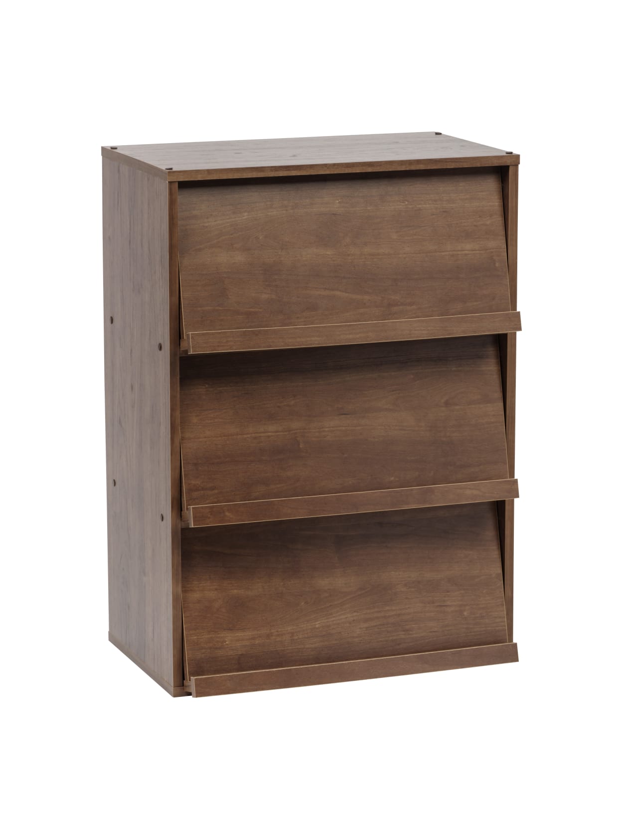 Iris Shelf With Pocket Doors 3 Tier Brown Office Depot
