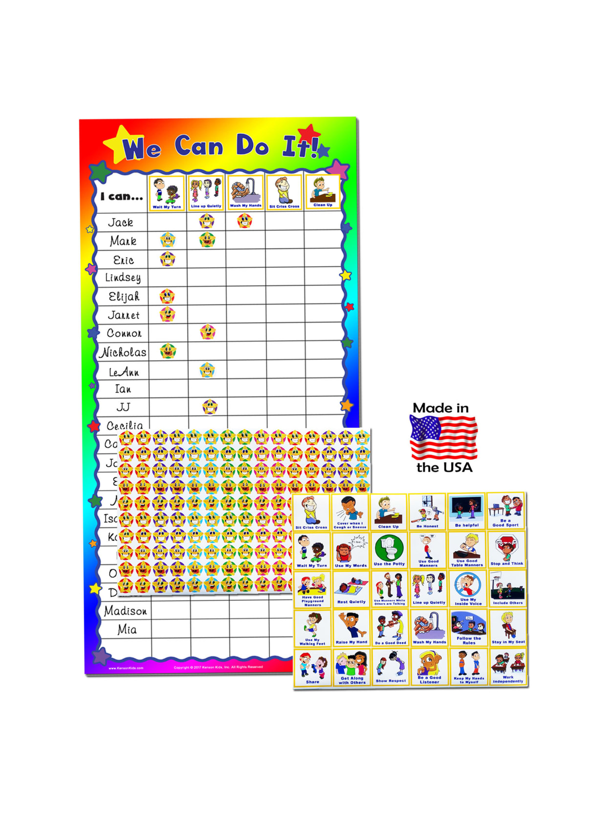 Kenson Parenting Solutions We Can Do It Classroom Chart Preschool