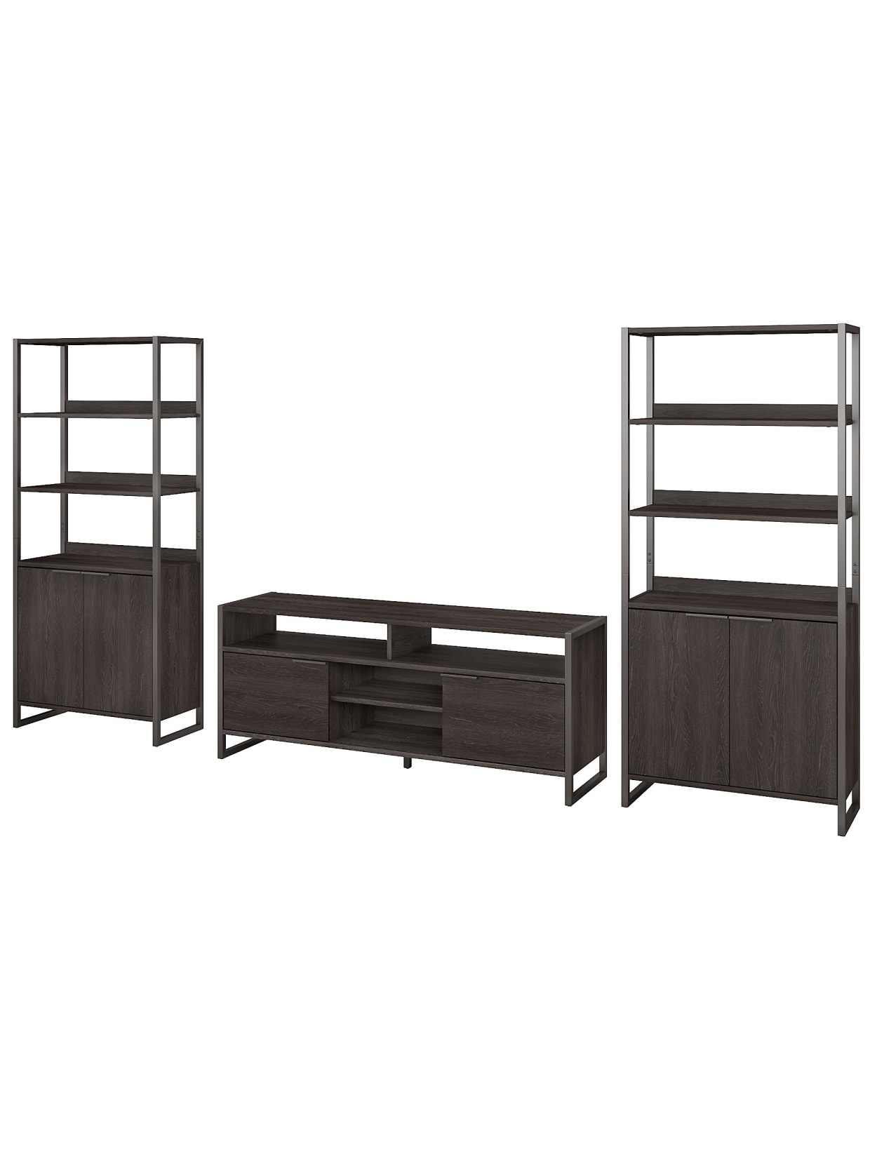 Kathy Ireland Home Atria Stand W Bookcases Office Depot