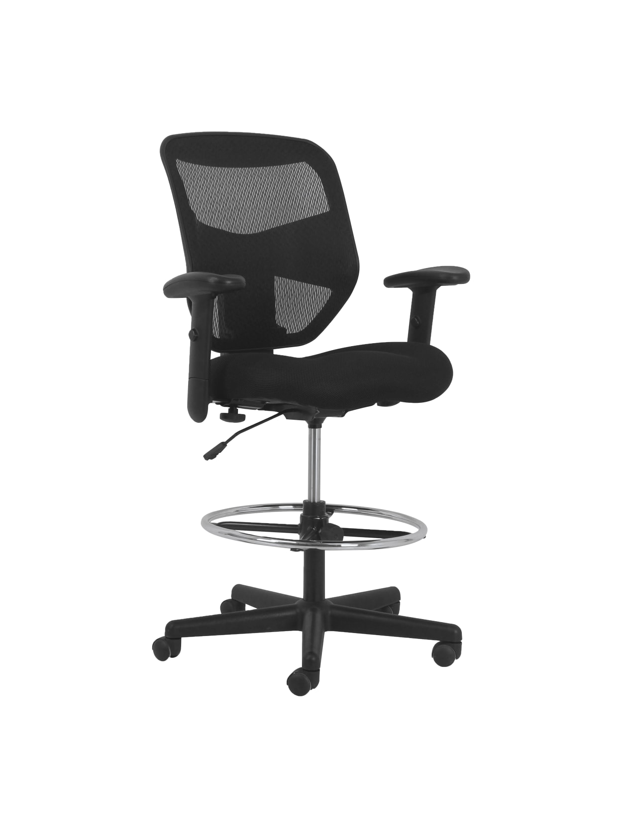 Hon Prominent High Back Task Stool Black Office Depot