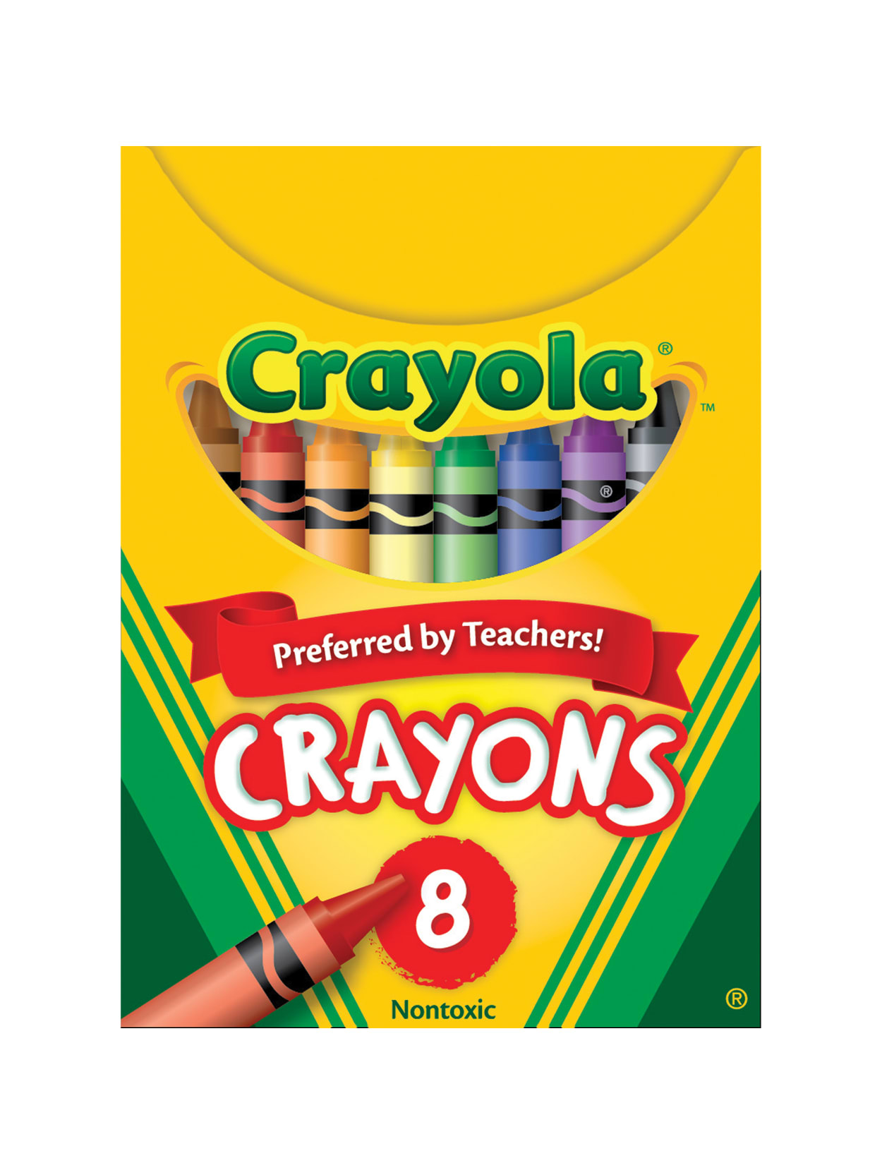 Crayola Standard Crayons Assorted Colors Box Of 8 Crayons Office Depot