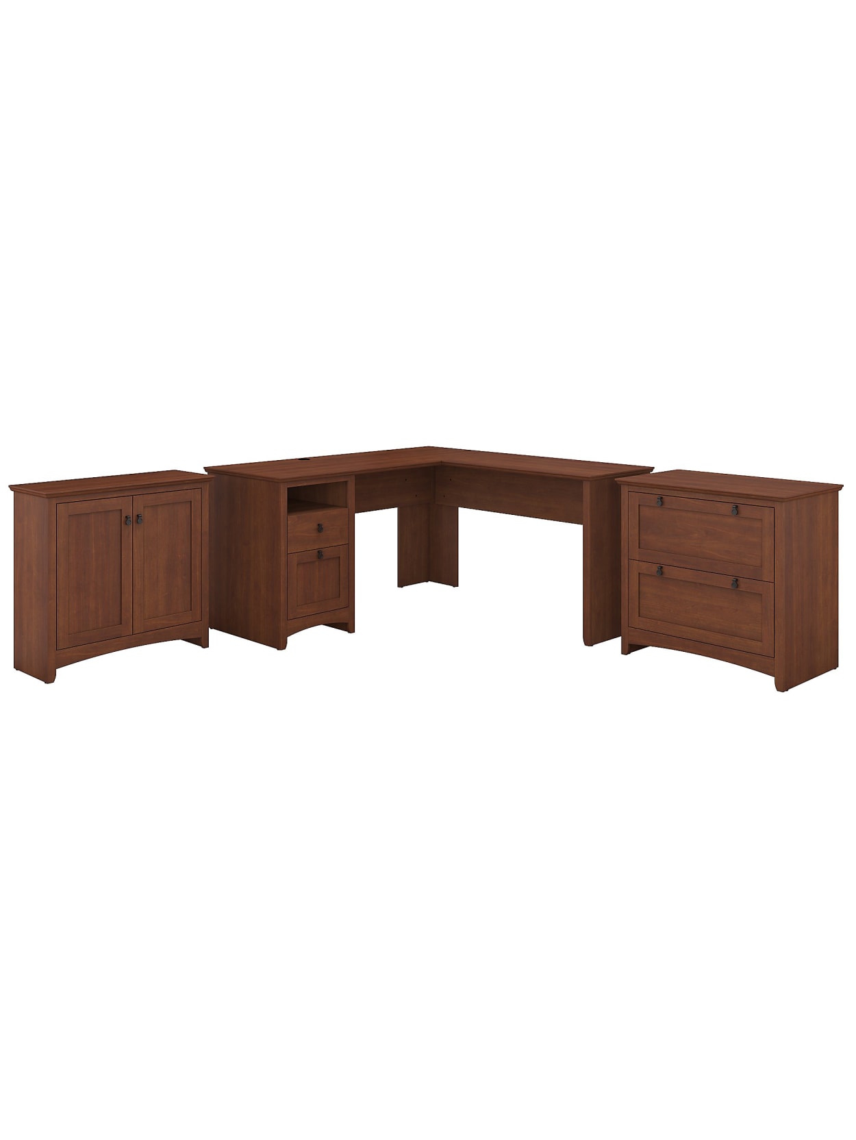 Bush Furniture Buena Vista L Shaped Desk With Lateral File And