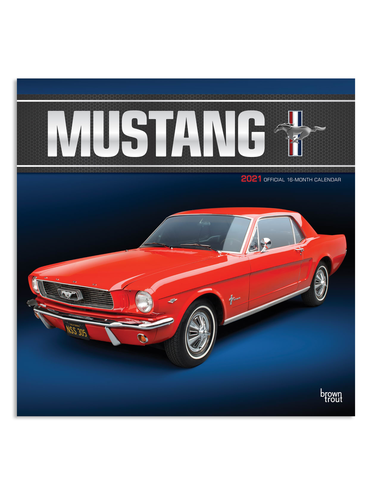 2021 mustang desktop calendar