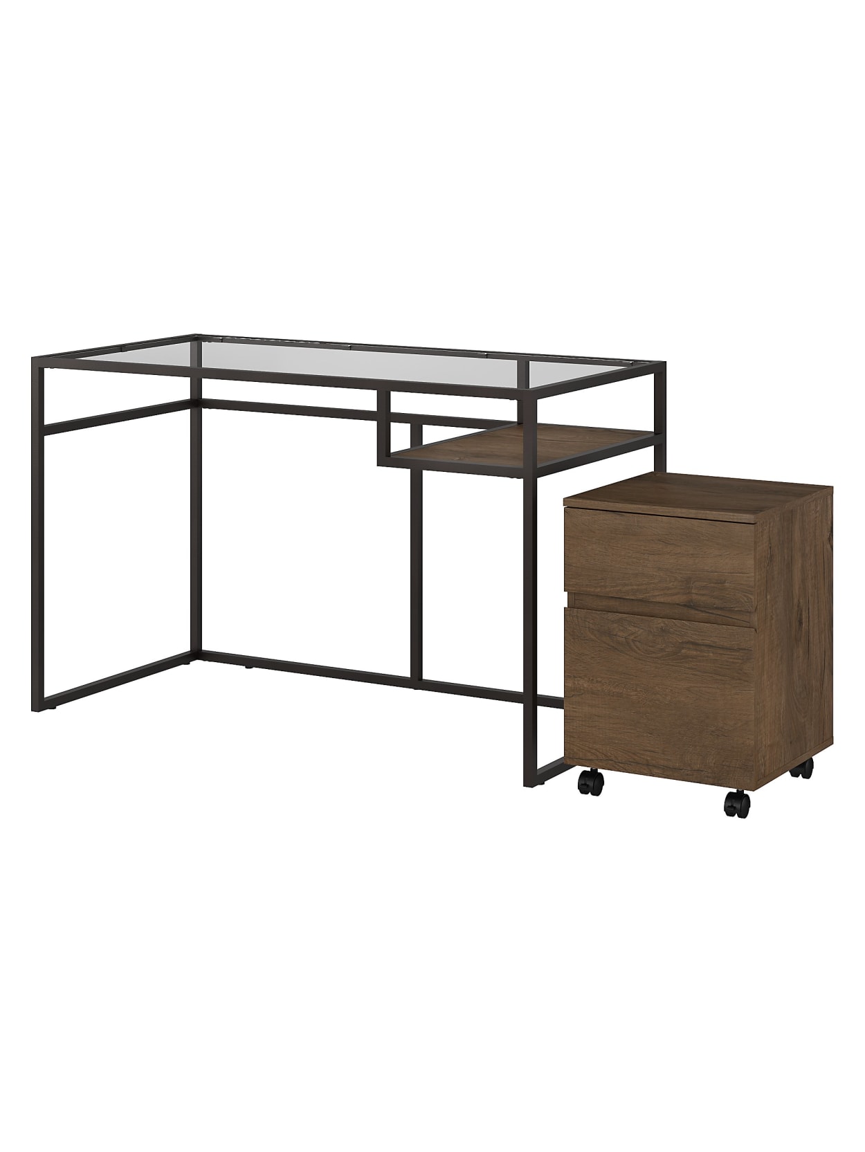 Bush Anthropology Writing Desk W File Office Depot