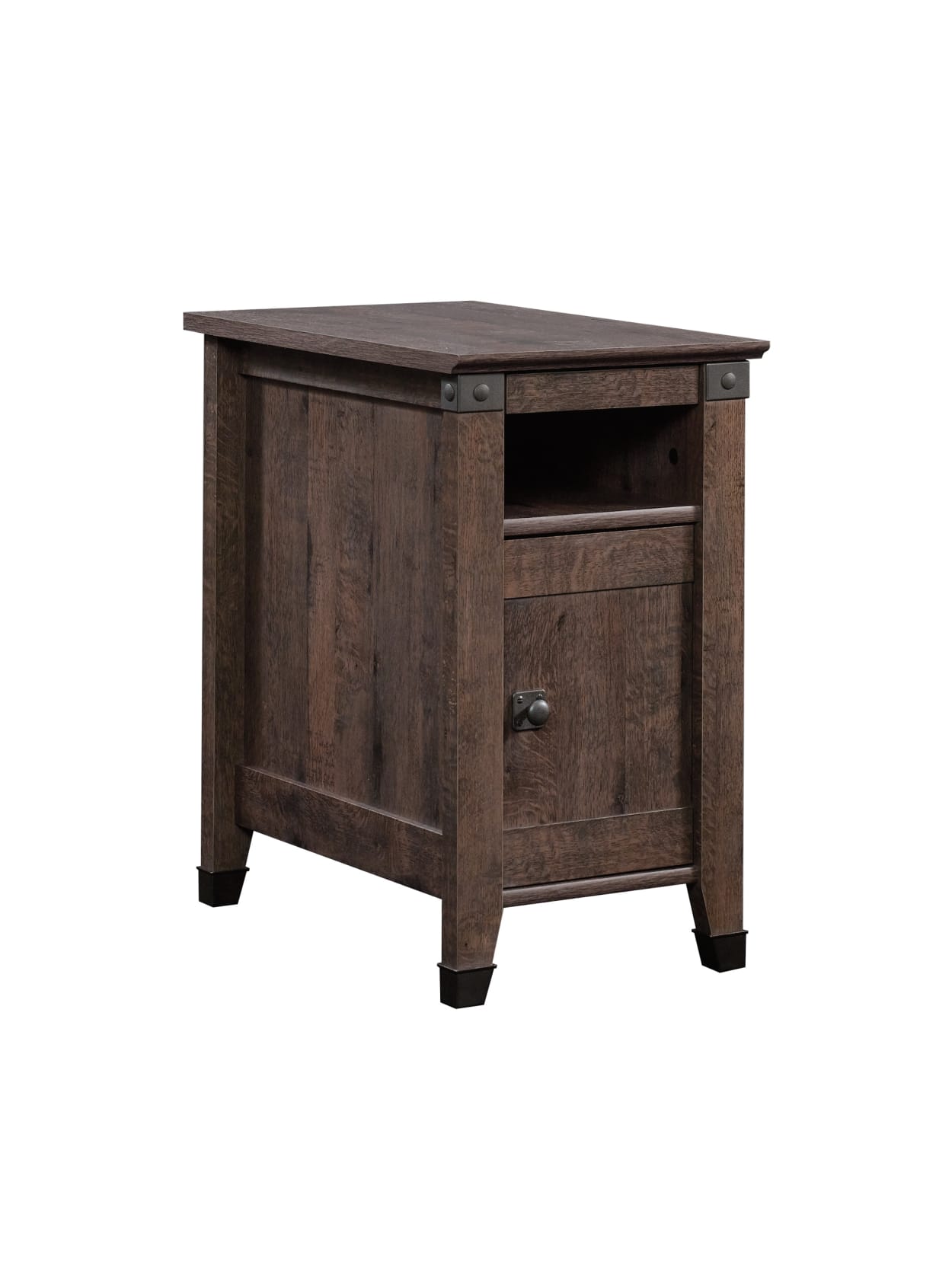 Sauder Carson Forge Side Table Coffee Oak Office Depot