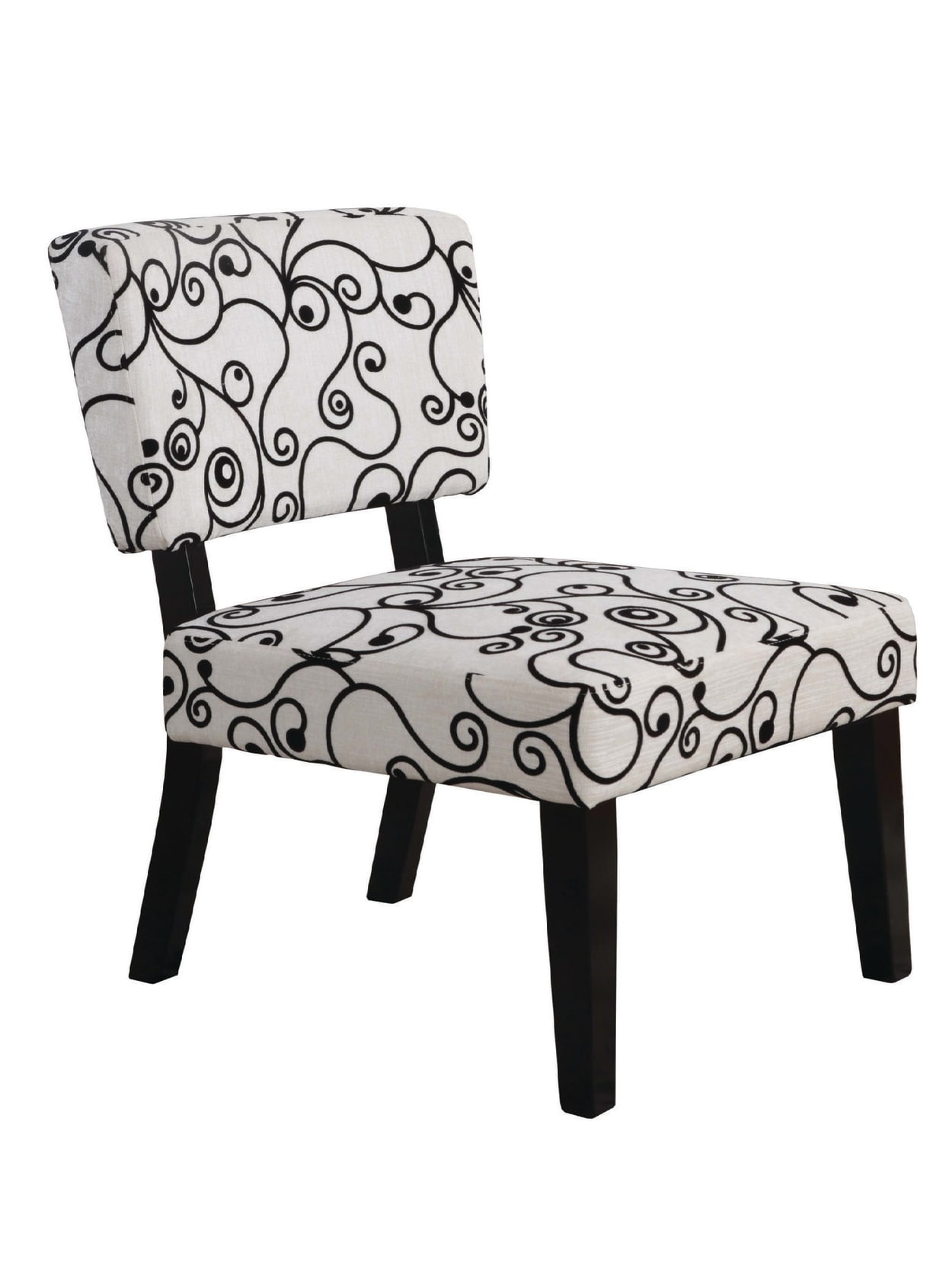 Taylor Accent Chair Black Swirl Office Depot