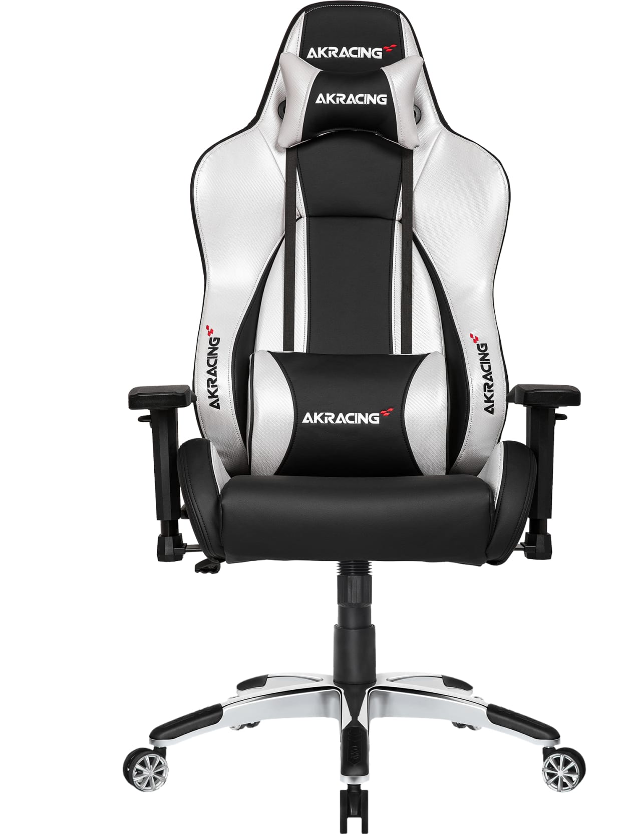 akracing master premium gaming chair silver  office depot