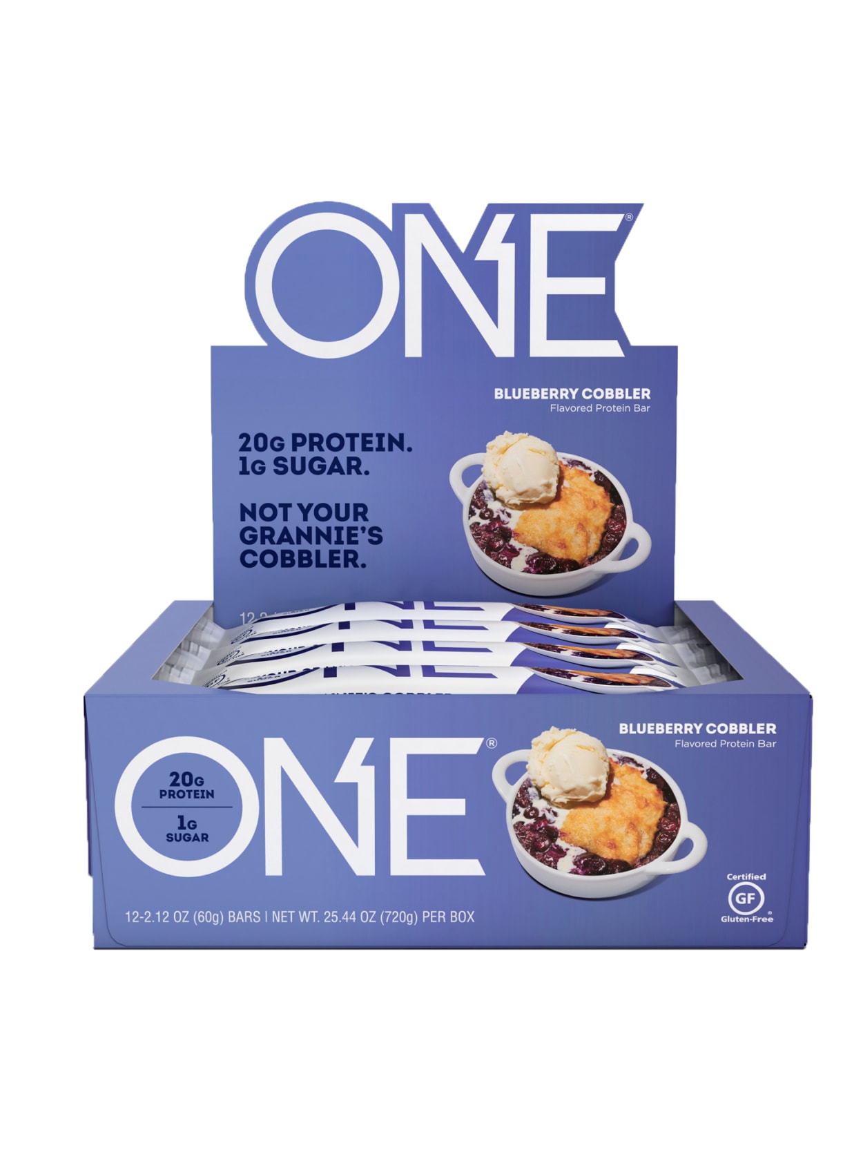 One Blueberry Cobbler Bars 12 Bars Office Depot