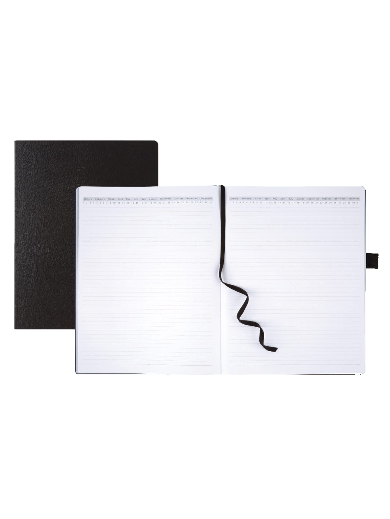 Office Depot Brand Premium Hardcover Business Journal 8 12 X 11 Narrow Ruled 192 Pages 96 Sheets Black Office Depot