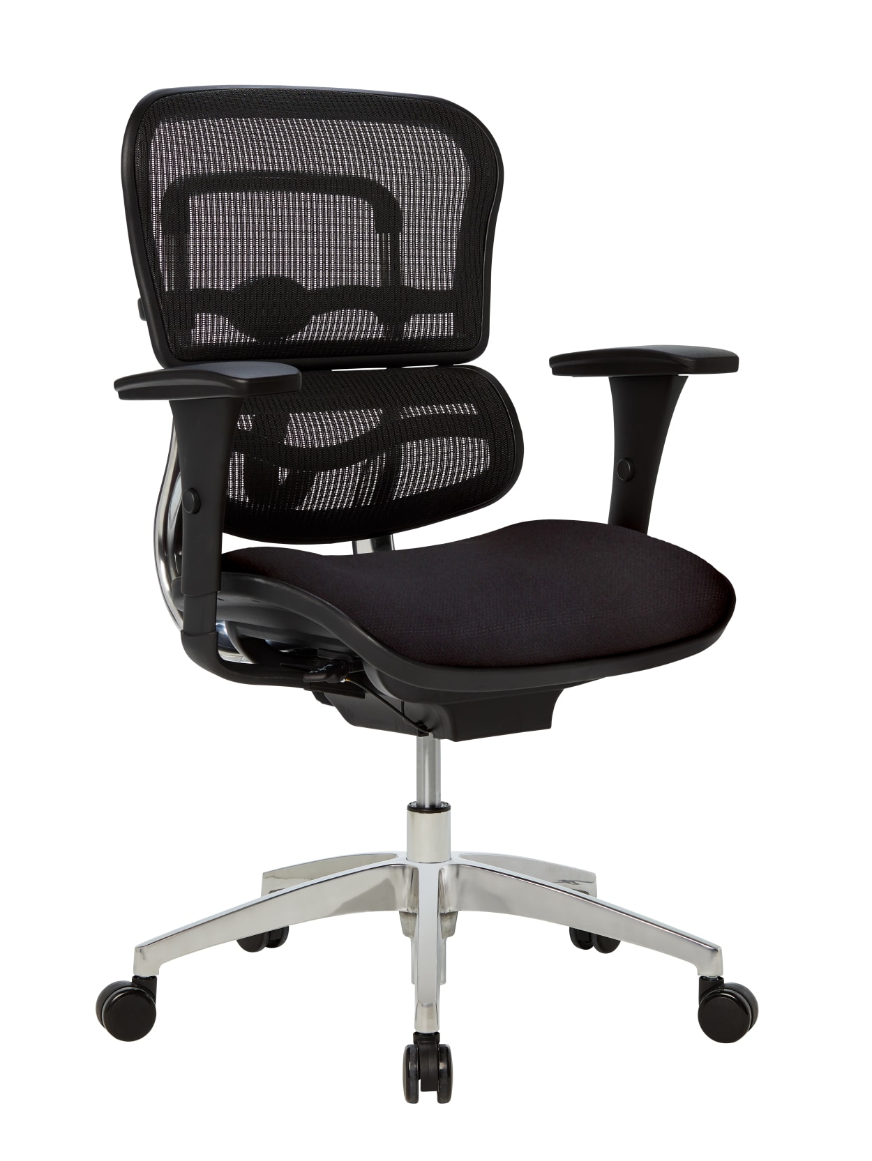 Workpro 12000 Mesh Mid Back Chair Black Office Depot