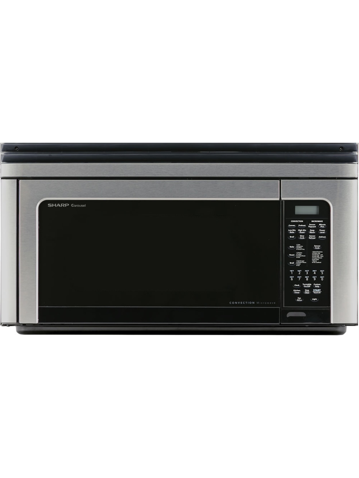 Sharp Carousel R 1881lsy Convection Microwave Oven Single 8 23 Gal Capacity Convection Microwave Baking Roasting Broiling 11 Power Levels 850 W Microwave Power 13 Turntable 120 V Ac Over The Range Stainless Steel Office Depot