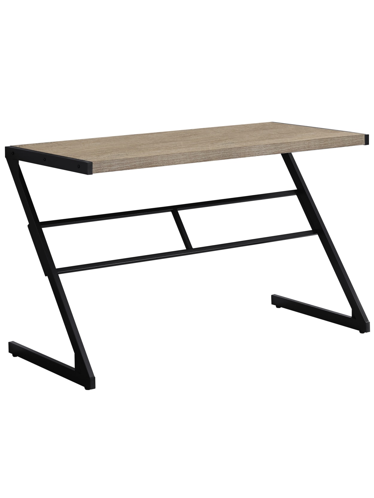 Monarch Specialties Computer Desk With Z Shaped Metal Base Dark