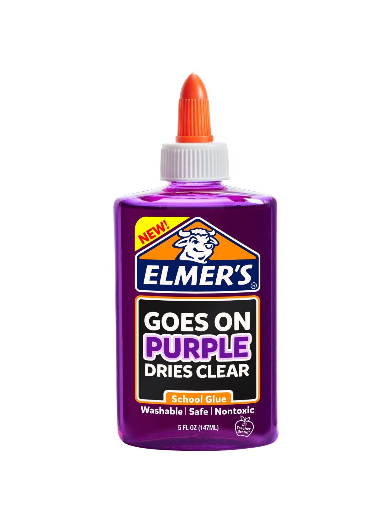 Elmers Disappearing School Glue Purple 5 Oz Office Depot