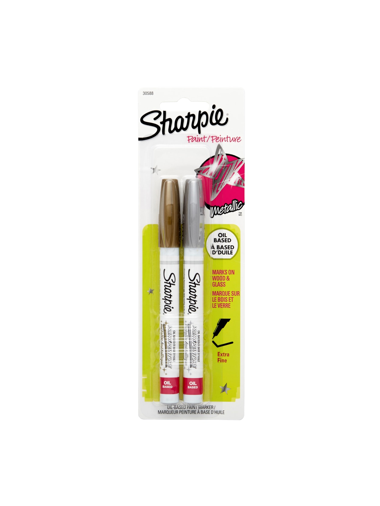 Sharpie Paint Markers Extra Fine Point Assorted Colors Pack Of 2