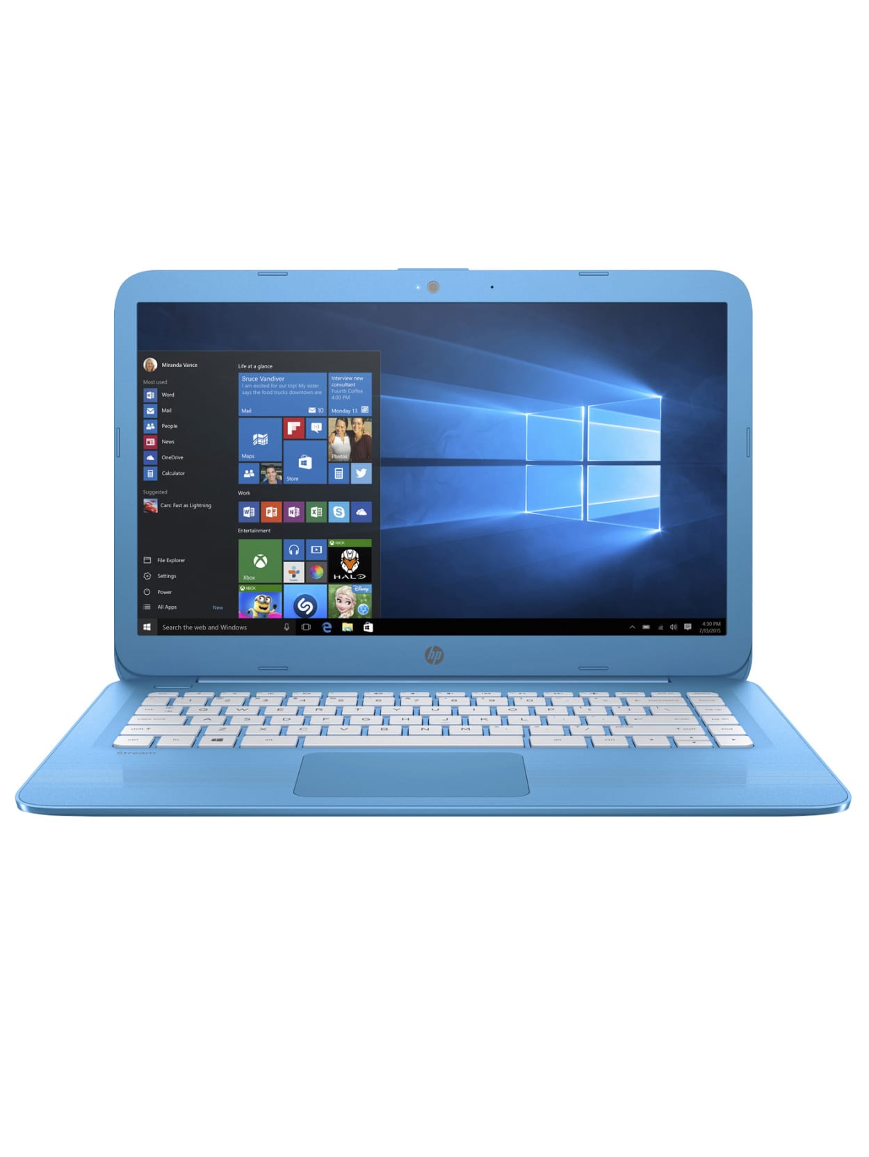 Hp Stream 14 Cb140nr Laptop 14 Screen Intel Celeron 4gb Memory 64gb Emmc Windows 10 S Office Depot