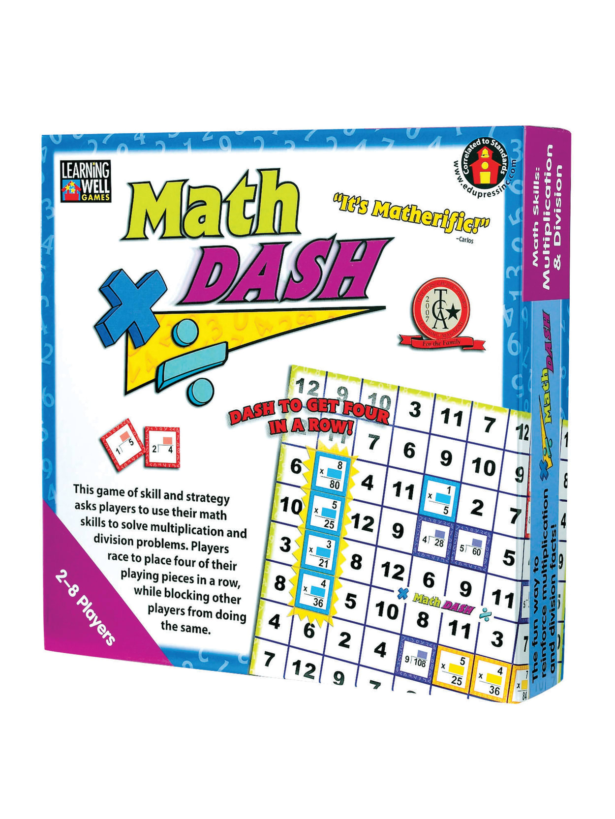 dash pads direct on Math Dash Game Multiplicationdivision Office Depot