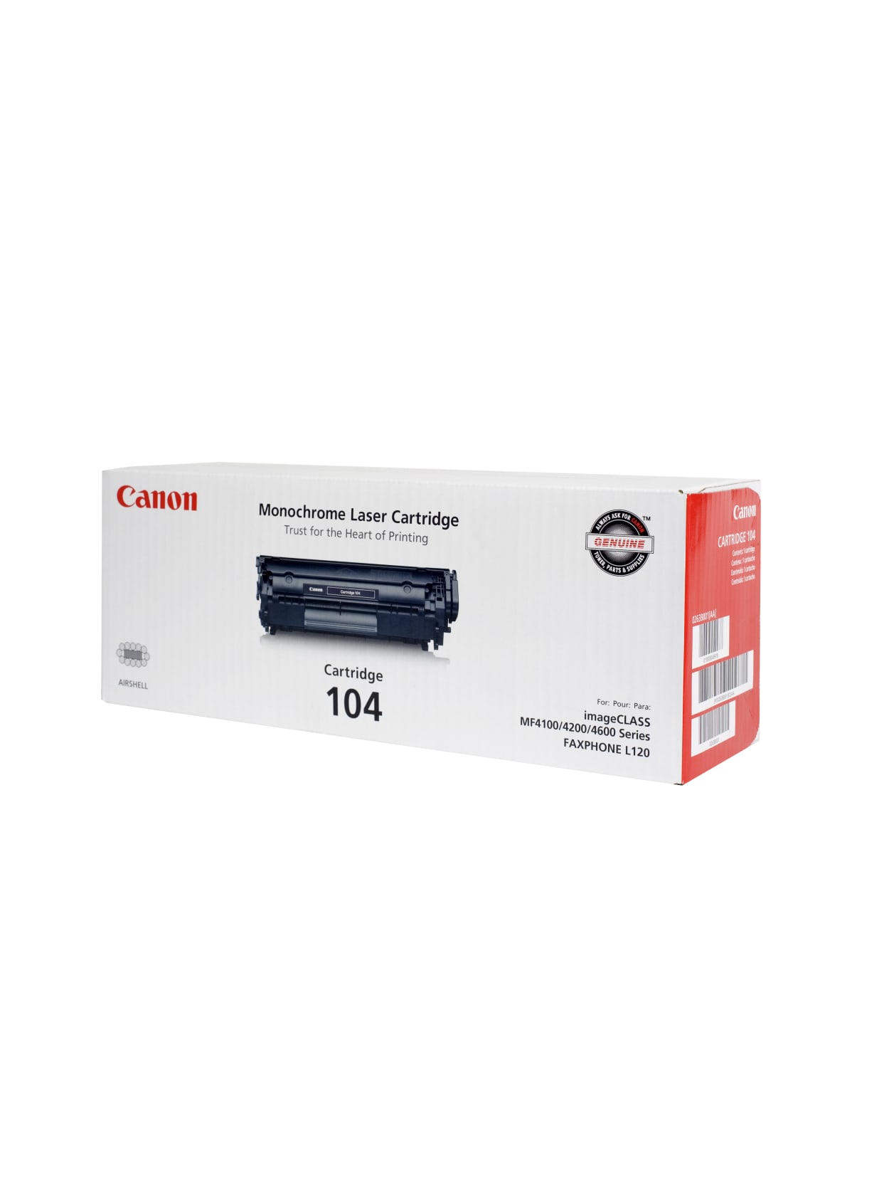 Canon 104 Black Toner Cartridge 0263b001ba Office Depot