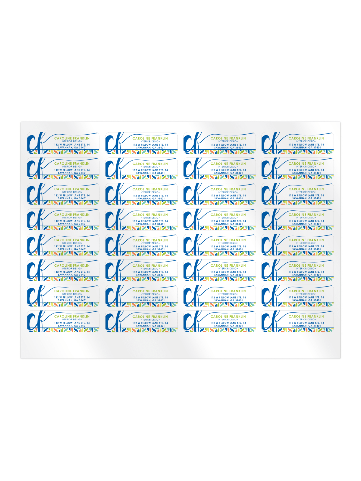 Custom Full Color Labels Clear 128 Pk Office Depot