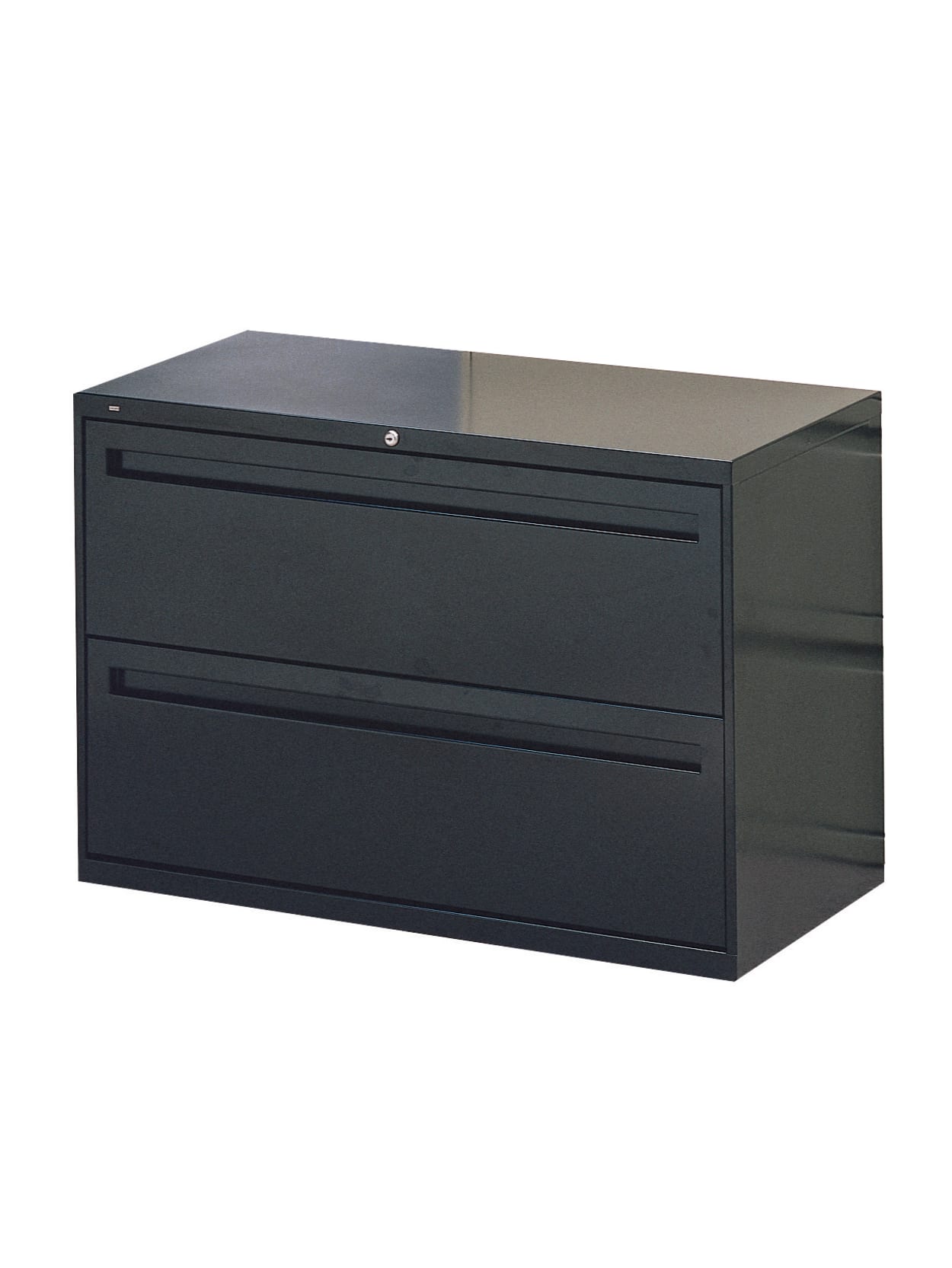 hon 2 drawer lateral file cabinet on Hon Brigade 700 42 W Lateral 2 Drawer File Cabinet Metal Black Office Depot