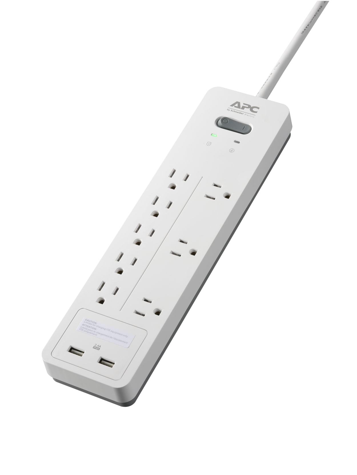 Apc Home Office Surgearrest 8 Outlet And 2 Usb Surge Protector 6 Cord White Ph8u2w Office Depot Ups accessory apc ups power strip certainty in a connected world models: apc
