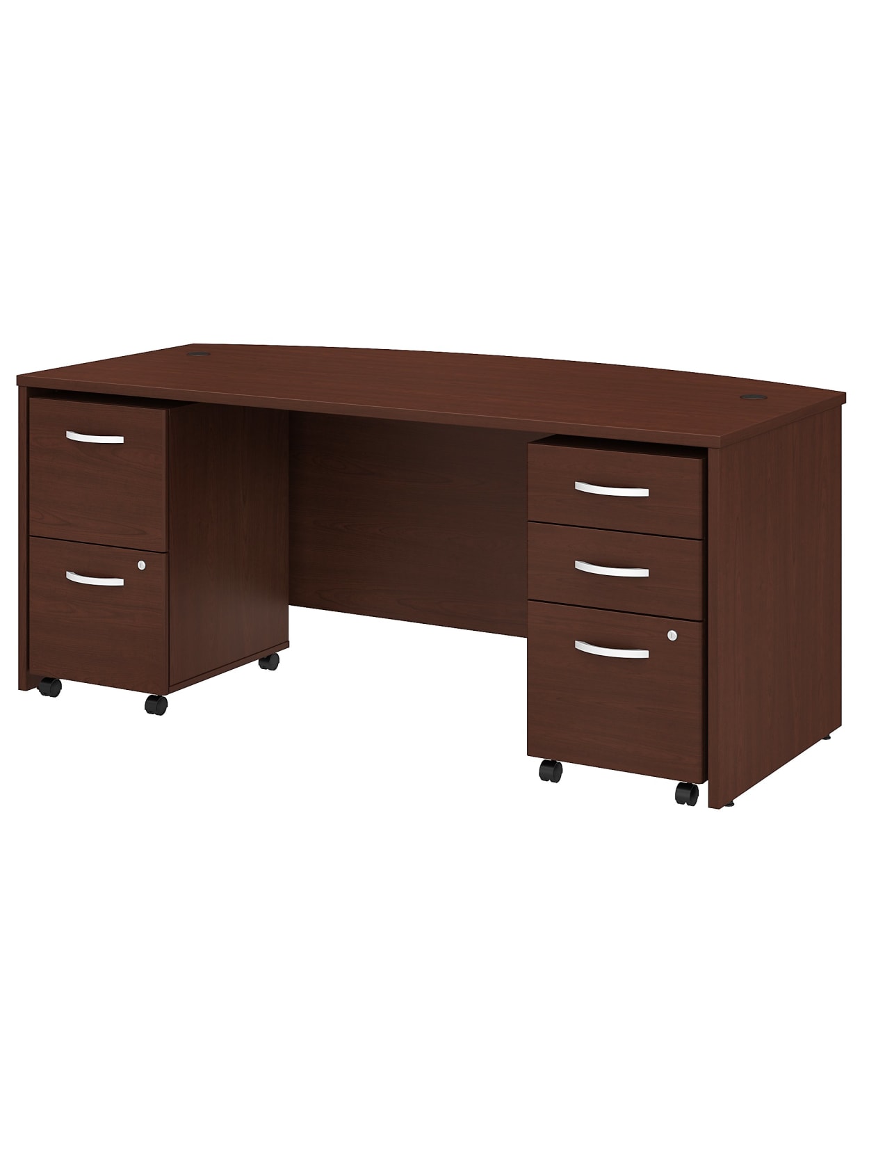 Bush C Bow Deskcabinets Cherry Premium Office Depot