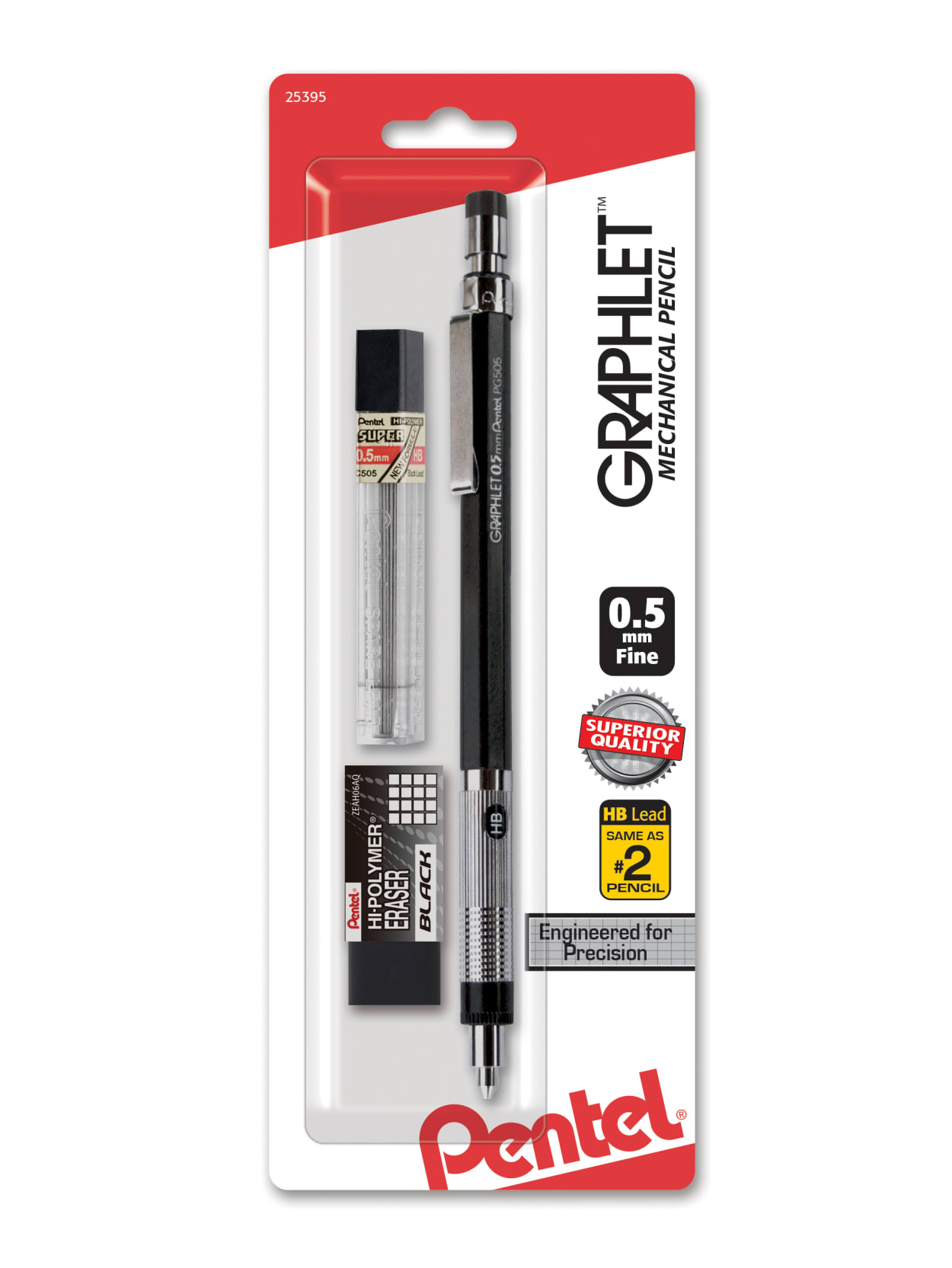 Pentel Graphlet Mechanical Pencil 0 5 Mm Black Barrel Office Depot
