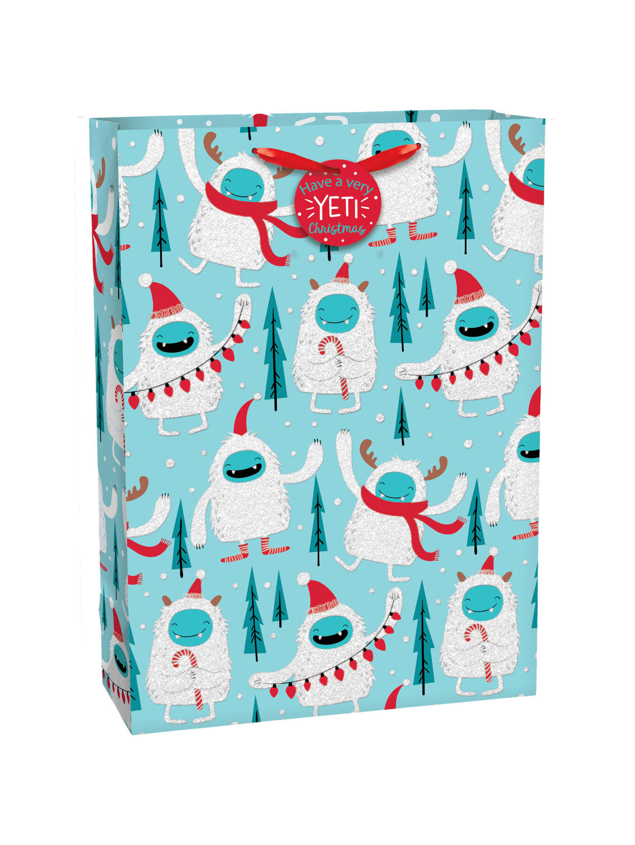 Xmas Yeti Vertical Bags Xl Pk Office Depot