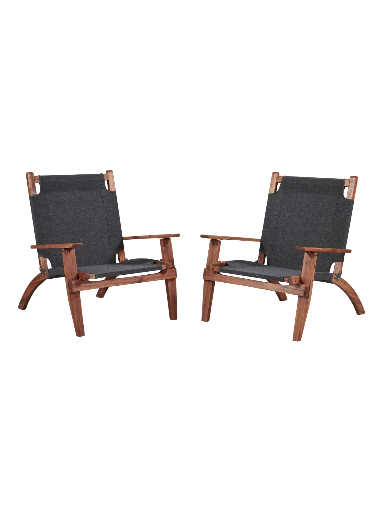 Siegel Folding Chairs Brownblack 2pk Office Depot