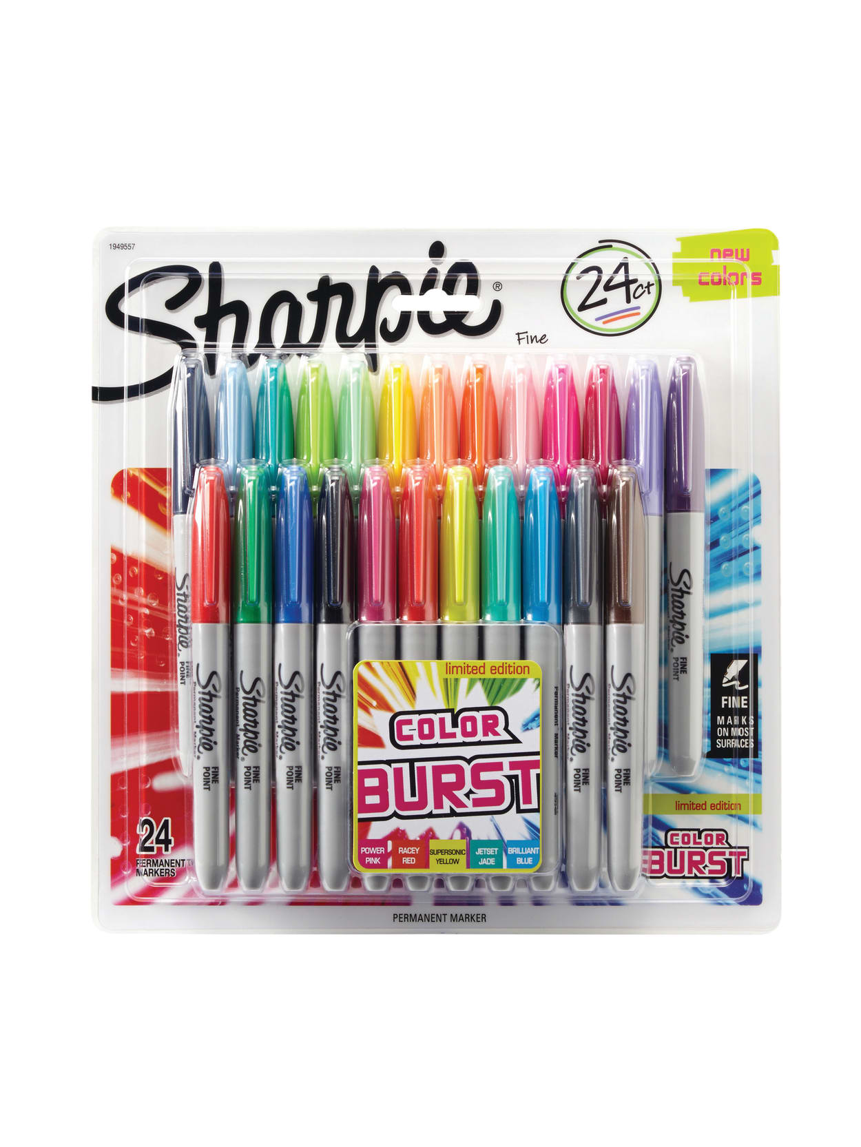 Sharpie Color Burst Permanent Markers Fine Point Assorted