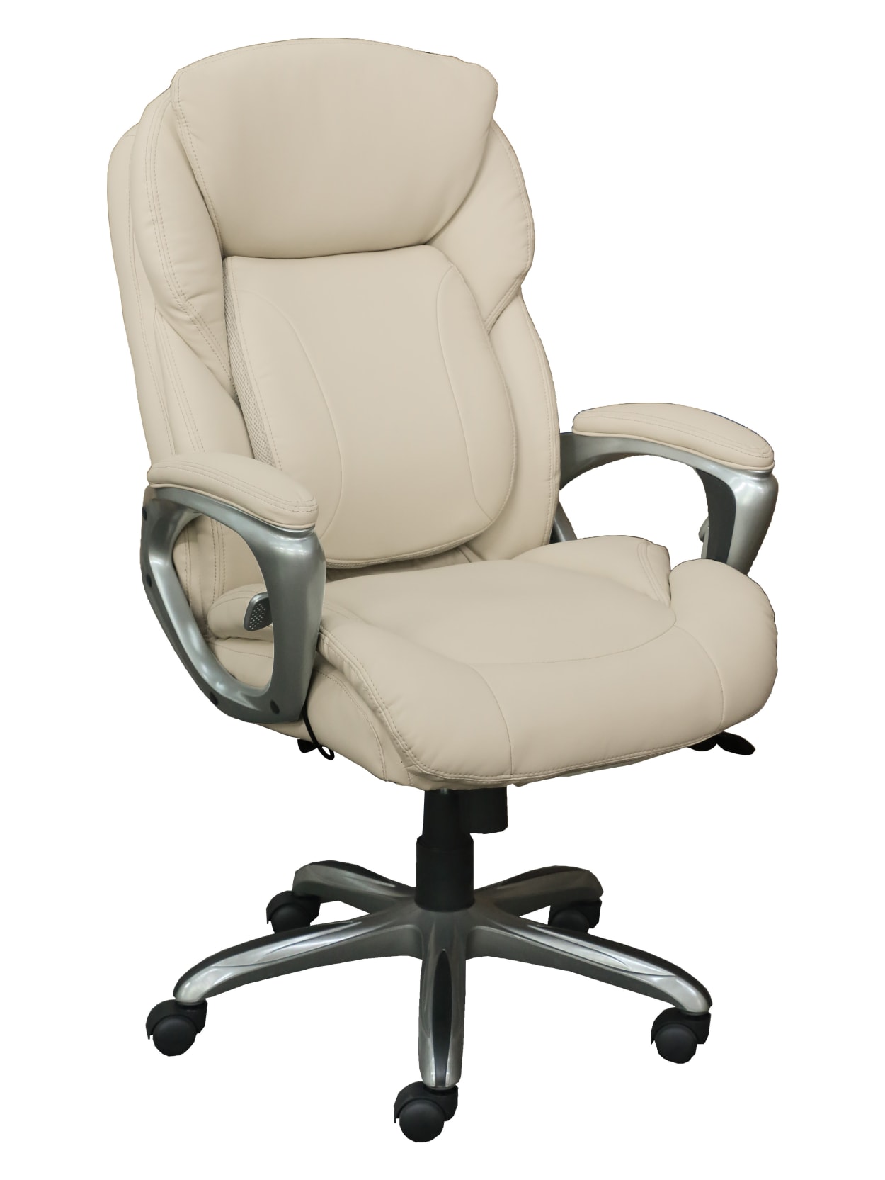 Serta Works My Fit Bonded Leather High Back Office Chair With Tailored Reach Inspired Ivorysilver Office Depot Serta office chairs fall right in the upper middle of the quality and price chart. serta