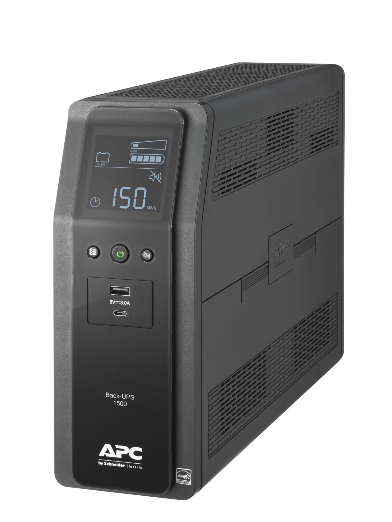 Apc Back Ups Pro 10 Outlet Tower Uninterruptible Power Supply 1500va900 Watts Bn1500m2 Office Depot