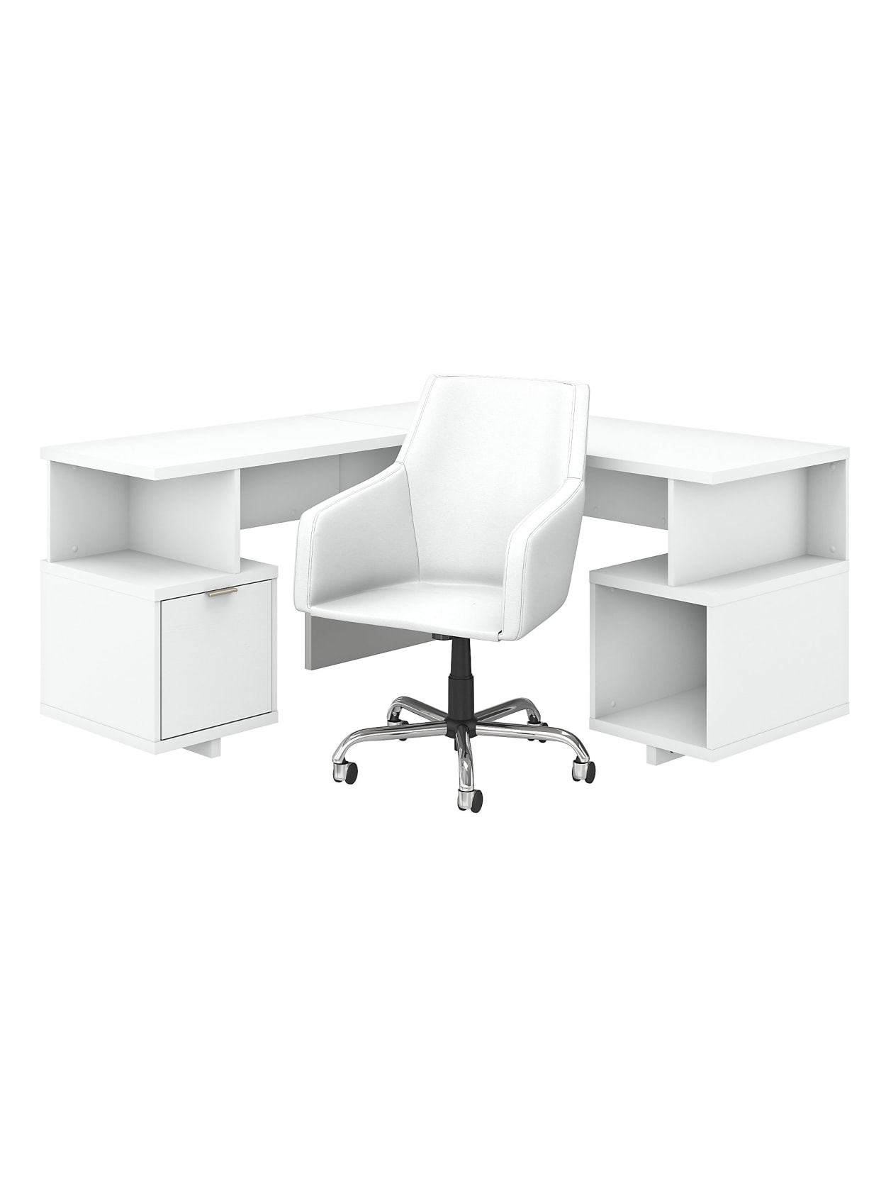 media desk and chair set