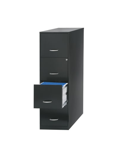 Office Products Officemax 22 Deep 2 Drawer Vertical File Cabinet Black Vertical File Cabinets