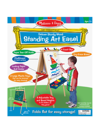 melissa and doug deluxe wooden standing art easel