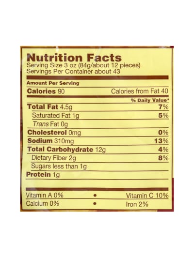 37 Ore Ida French Fries Nutrition Label - Labels Design Ideas 2021