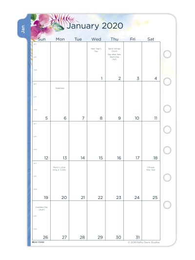 Kathy Davis Studios 2022 Calendar Refill