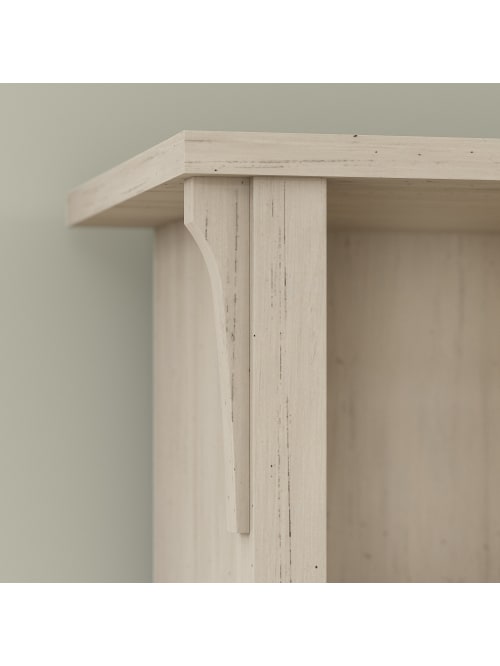 Bush Furniture Salinas Hall Tree With Storage Bench Antique White Standard Delivery Office Depot